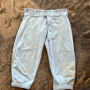 Nike, baby blue, kids size medium baseball pants